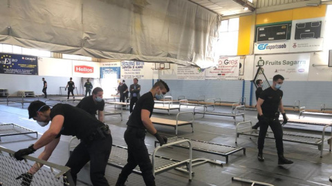 Hospitales de campaña para evitar el colapso