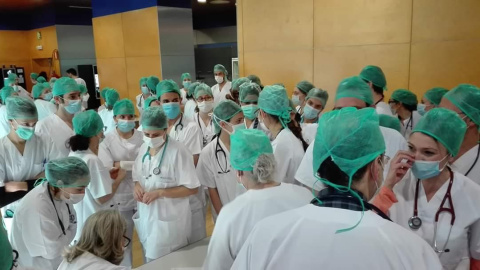 Trabajadoras del Ifema. / Comisiones Obreras