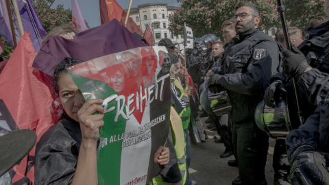 Manifestación pro-Palestina en Berlín, en mayo de 2023. Foto: Michael Kuenne/ZUMA Press Wire/dpa