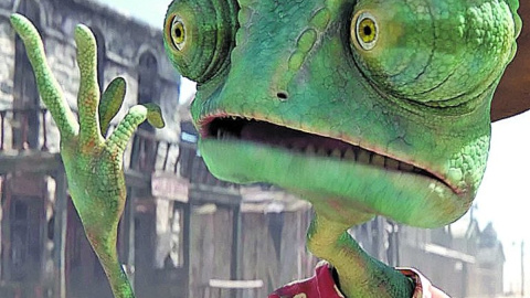 Fotograma de la película "Rango". Fotograma de la película "Rango".