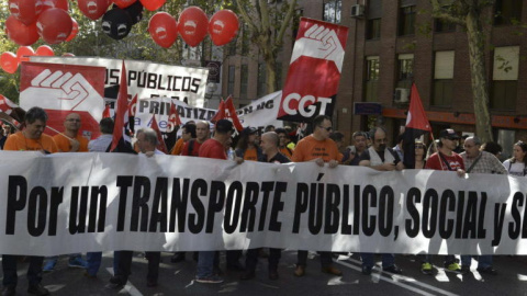 Manifestación de CGT en Madrid. EFE/Archivo Manifestación de CGT en Madrid. EFE/Archivo
