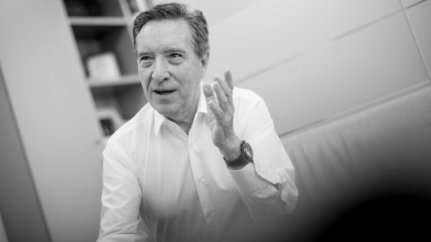 Iñaki Gabilondo, durante la entrevista en la Cadena Ser. REPORTAJE FOTOGRÁFICO: CHRISTIAN GONZÁLEZ