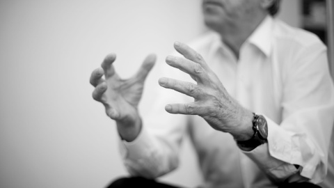Iñaki Gabilondo, durante la entrevista en la Cadena Ser. REPORTAJE FOTOGRÁFICO: CHRISTIAN GONZÁLEZ