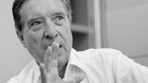 Iñaki Gabilondo, durante la entrevista en la Cadena Ser. REPORTAJE FOTOGRÁFICO: CHRISTIAN GONZÁLEZ