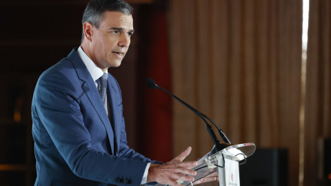 El presidente del Gobierno, Pedro Sánchez interviene en la clausura de la Asamblea Anual de socios del Instituto de la Empresa Familiar, este miércoles en Madrid. EFE/ Chema Moya El presidente del Gobierno, Pedro Sánchez interviene en la clausura de la Asamblea Anual de socios del Instituto de la Empresa Familiar, este miércoles en Madrid. EFE/ Chema Moya