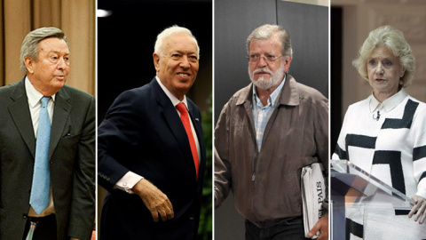 De izquierda a derecha: Luis de Grandes, José Manuel García-Margallo, Juan Carlos Rodríguez Ibarra y Soledad Becerril De izquierda a derecha: Luis de Grandes, José Manuel García-Margallo, Juan Carlos Rodríguez Ibarra y Soledad Becerril