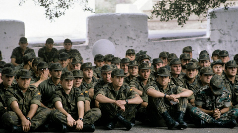 Grupo de soldados en una jornada de instrucción.- RTVE Grupo de soldados en una jornada de instrucción.- RTVE