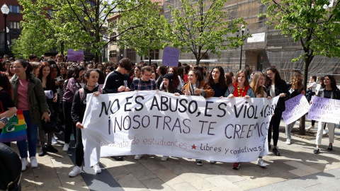 Manifestación contra la sentencia de 'La Manada'. Europa Press