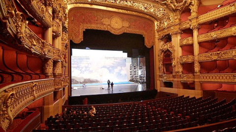 Escenario de la Casa de la Ópera en París, Francia, en una imagen de archivo. Escenario de la Casa de la Ópera en París, Francia.