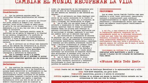 Informació sobre la manifestació convocada per la Marea Pensionista el 15 de maig.