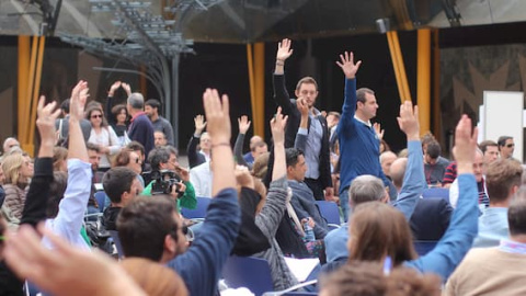 Una asamblea ciudadana en una imagen de archivo. Una asamblea ciudadana en una imagen de archivo.