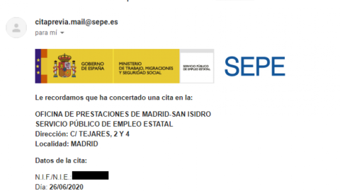 Cita confirmada per al 26 de juny.