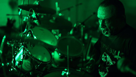 'Pako' Galán, batería de la banda y único miembro vivo de Eskorbuto