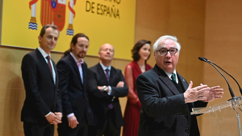 Pedro Duque, Manuel Castells, Pablo Iglesias Pedro Duque, Manuel Castells, Pablo Iglesias