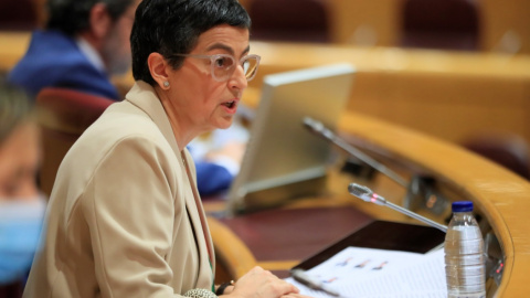 La ministra de Asuntos Exteriores, Unión Europea y Cooperación, Arancha González Laya, comparece ante la Comisión de Asuntos Exteriores del Senado. Europa Press / Pool La ministra de Asuntos Exteriores, Unión Europea y Cooperación, Arancha González Laya, comparece ante la Comisión de Asuntos Exteriores del Senado. Europa Press / Pool