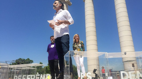 Intervención del presidente de Òmnium Cultural, Jordi Cuixart