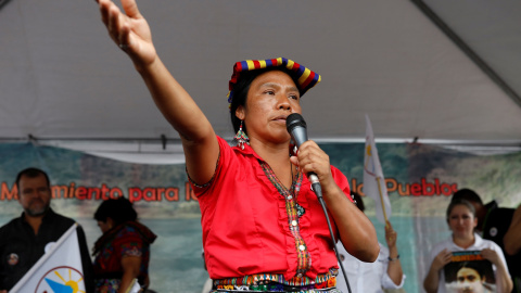 Una imagen de Thelma Cabrera durante un acto electoral. REUTERS/Luis Echeverria Una imagen de Thelma Cabrera durante un acto electoral. REUTERS/Luis Echeverria