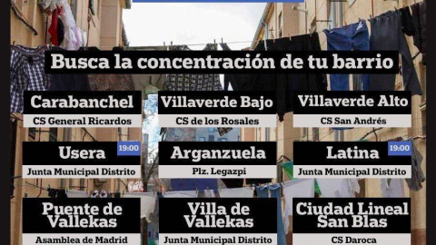 Cartel de la convocatoria de manifestaciones contra el confinamiento y por la dimisión de Ayuso. Cartel de la convocatoria de manifestaciones contra el confinamiento y por la dimisión de Ayuso.
