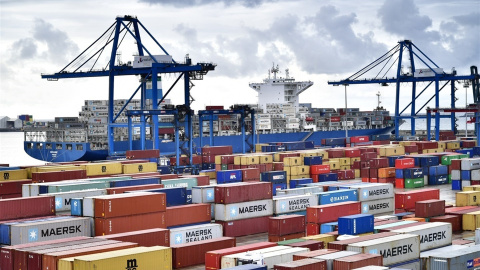 Contenedores en el Puerto de Bilbao. E.P. Contenedores en el Puerto de Bilbao. E.P.