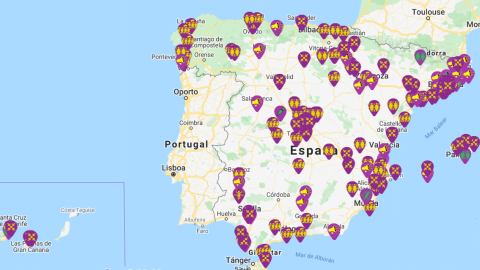 Mapa de España 8M. Mapa de España 8M.