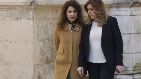 María Jesús Montero, consejera de Hacienda en Andalucía junto a Susana Díaz. María Jesús Montero, consejera de Hacienda en Andalucía junto a Susana Díaz.