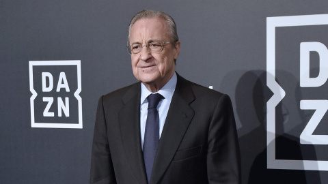 Fotografía de febrero de 2020 del presidente de ACS y del Real Madrid, Florentino Pérez, en la presentación de un documental del piloto Marc Márquez, en Madrid. E.P./Francisco Guerra Fotografía de febrero de 2020 del presidente de ACS y del Real Madrid, Florentino Pérez, en la presentación de un documental del piloto Marc Márquez, en Madrid. E.P./Francisco Guerra