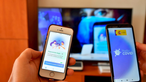 La aplicación para el móvil ‘Radar COVID’, destinada a evitar a la propagación del COVID-19. EFE/Carlos Barba/Archivo La aplicación para el móvil ‘Radar COVID’, destinada a evitar a la propagación del COVID-19. EFE/Carlos Barba/Archivo