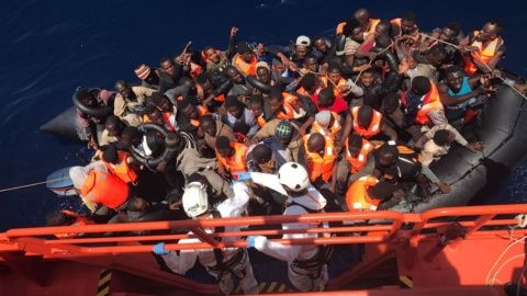Cerca de 92 migrantes han sido rescatados en Motril./EUROPA PRESS Cerca de 92 migrantes han sido rescatados en Motril./EUROPA PRESS