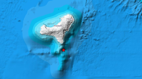 Localización del epicentro, en una imagen ofrecida por el Instituto Geográfico Nacional. Localización del epicentro, en una imagen ofrecida por el Instituto Geográfico Nacional.
