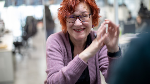 Mar Moreno, en un momento de la entrevista con Público.- CHRISTIAN GONZÁLEZ Mar Moreno, en un momento de la entrevista con Público.- CHRISTIAN GONZÁLEZ