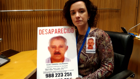 Sandra Carrera, hija del desaparecido Elías Carrera. Sandra Carrera, hija del desaparecido Elías Carrera.