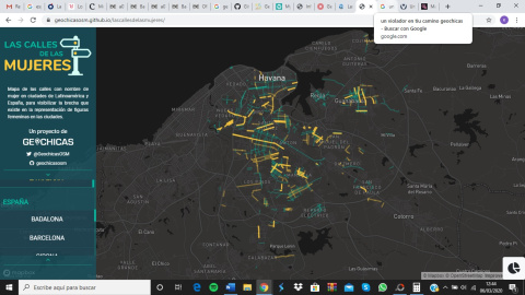 El mapa muestra la presencia femenina en el callejero de La Habana | Universidad de Zaragoza El mapa muestra la presencia femenina en el callejero de La Habana | Universidad de Zaragoza