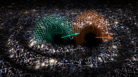 Interpretación artística del aspecto que podría presentar GW190521 . Raúl Rubio / Virgo Valencia Group Interpretación artística del aspecto que podría presentar GW190521 . Raúl Rubio / Virgo Valencia Group