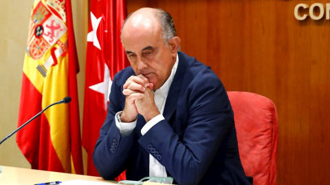 25/09/2020 - El viceconsejero madrileño de Salud Pública y Plan COVID-19, Antonio Zapatero, durante la rueda de prensa. EFE/Ballesteros 25/09/2020 - El viceconsejero madrileño de Salud Pública y Plan COVID-19, Antonio Zapatero, durante la rueda de prensa. EFE/Ballesteros