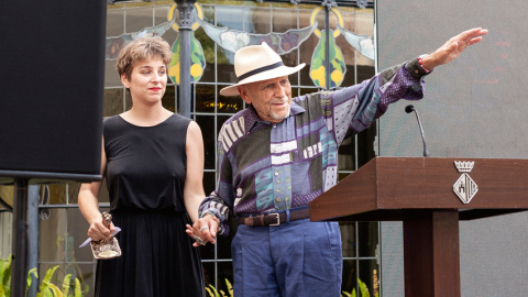 Hermann Bonnín al nomenament com a Membre d'Honor de l'Acadèmia del Cinema Català acompanyat de la seva filla Nausica, també coneguda actriu catalana. Hermann Bonnín al nomenament com a Membre d'Honor de l'Acadèmia del Cinema Català acompanyat de la seva filla Nausica, també coneguda actriu catalana.