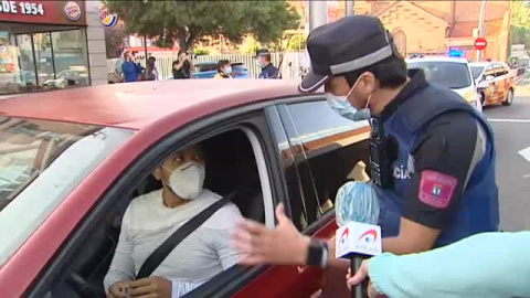 Así son los controles en las zonas confinadas de Madrid Así son los controles en las zonas confinadas de Madrid
