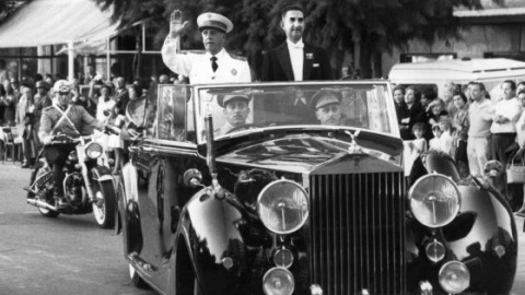 El dictador Francisco Franco en una de sus visitas veraniegas a Donostia. EFE