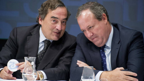 Jesús Terciado, junto a Juan Rosell./EFE Jesús Terciado, junto a Juan Rosell./EFE