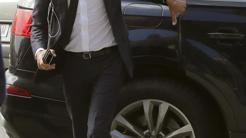 El agente de futbolistas Jorge Mendes a su llegada al Juzgado de Instrucción número 1 de Pozuelo de Alarcón (Madrid). /EFE El agente de futbolistas Jorge Mendes a su llegada al Juzgado de Instrucción número 1 de Pozuelo de Alarcón (Madrid). /EFE