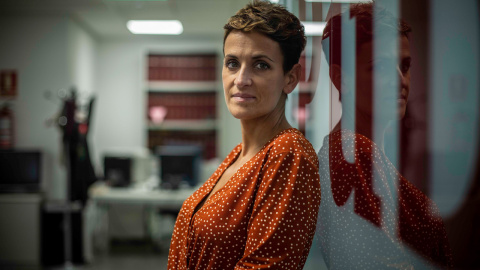 María Chivite, presidenta del Gobierno de Navarra, en la redacción de Público'. JAIRO VARGAS María Chivite, presidenta del Gobierno de Navarra, en la redacción de Público'. JAIRO VARGAS