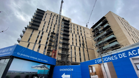 Edificio de viviendas en construcción en Madrid. E.P. Edificio de viviendas en construcción en Madrid. E.P.
