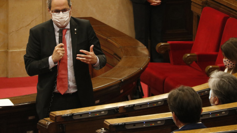 El president Quim Torra durant la sessió de control del 9 de setembre. Marta Sierra | ACN El president Quim Torra durant la sessió de control del 9 de setembre. Marta Sierra | ACN