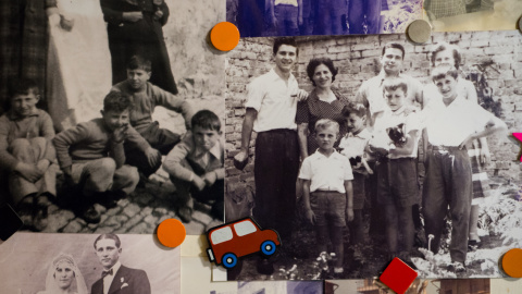 Fotos familiares de Mario Melilli en su jardín de Santa Cecilia. Llegó desde Italia en 1958. Se unió a 3 hermanos y su padre que ya estaban viviendo aquí. Su piso era una pensión compartida por 50 personas. Su madre comenzó a cocinar pasta en la cas Fotos familiares de Mario Melilli en su jardín de Santa Cecilia. Llegó desde Italia en 1958. Se unió a 3 hermanos y su padre que ya estaban viviendo aquí. Su piso era una pensión compartida por 50 personas. Su madre comenzó a cocinar pasta en la cas