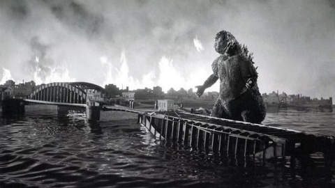 Escena de 'Japón, bajo el terror del monstruo'. Escena de 'Japón, bajo el terror del monstruo'.