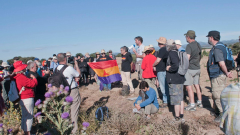 Un momento de la marcha organizada por Brunete en la Memoria el pasado sábado. | (Brunete en la Memoria) Un momento de la marcha organizada por Brunete en la Memoria el pasado sábado. | (Brunete en la Memoria)