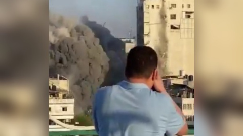 Captura del vídeo de Yousef Alhelou. - TWITTER