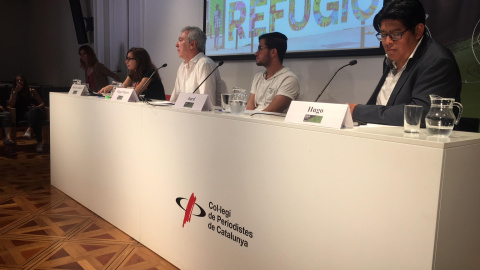 La roda de premsa on s'ha presentat l'informe anual del CEAR sobre els refugiats. LAIA SERÓ La roda de premsa on s'ha presentat l'informe anual del CEAR sobre els refugiats. LAIA SERÓ