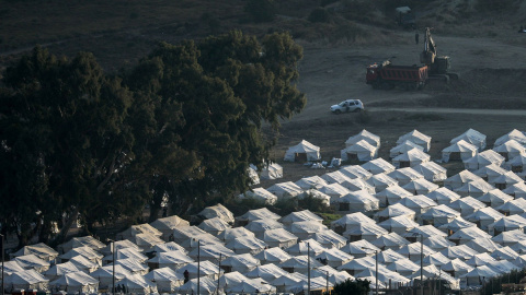 Las carpas instaladas en el nuevo campo de refugiados de Lesbos, Grecia.- REUTERS/Alkis Konstantinidis Las carpas instaladas en el nuevo campo de refugiados de Lesbos, Grecia.- REUTERS/Alkis Konstantinidis