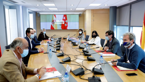 Reunión del Grupo Ccoid-19 para analizar el estado de la pandemia en la Comunidad de Madrid. - EFE