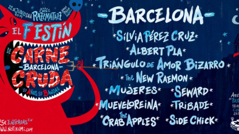Cartel del Festín de Carne Cruda. Cartel del Festín de Carne Cruda.